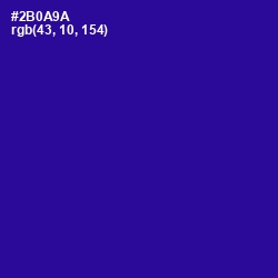 #2B0A9A - Blue Gem Color Image