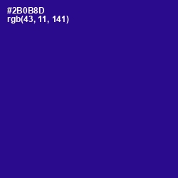 #2B0B8D - Blue Gem Color Image