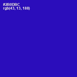 #2B0DBC - Persian Blue Color Image