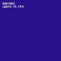 #2B108D - Blue Gem Color Image