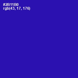 #2B11B0 - Blue Gem Color Image