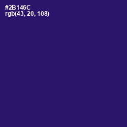 #2B146C - Persian Indigo Color Image