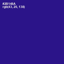 #2B148A - Blue Gem Color Image