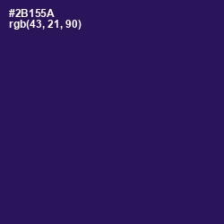 #2B155A - Violent Violet Color Image