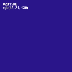 #2B158B - Blue Gem Color Image