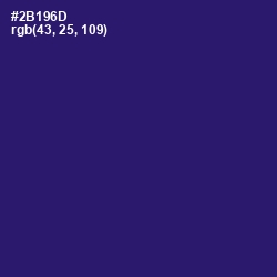 #2B196D - Persian Indigo Color Image