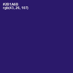 #2B1A6B - Persian Indigo Color Image