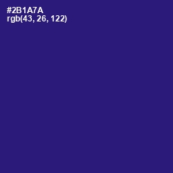 #2B1A7A - Persian Indigo Color Image