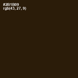 #2B1B09 - Jacko Bean Color Image