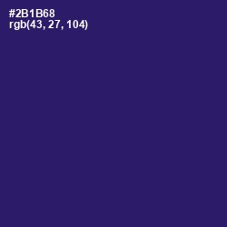 #2B1B68 - Persian Indigo Color Image