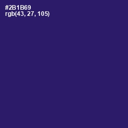 #2B1B69 - Persian Indigo Color Image