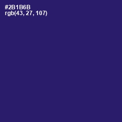 #2B1B6B - Persian Indigo Color Image