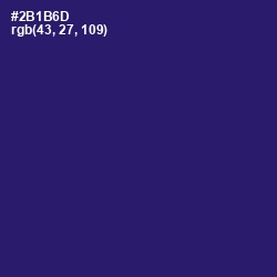 #2B1B6D - Persian Indigo Color Image