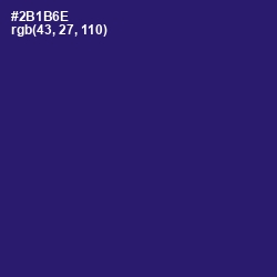 #2B1B6E - Persian Indigo Color Image