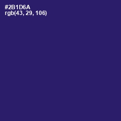 #2B1D6A - Persian Indigo Color Image