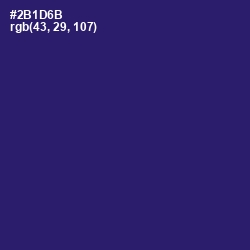 #2B1D6B - Persian Indigo Color Image