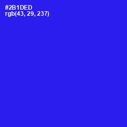 #2B1DED - Blue Color Image