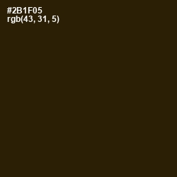 #2B1F05 - Jacko Bean Color Image
