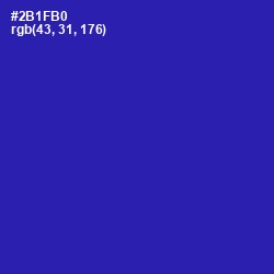#2B1FB0 - Governor Bay Color Image