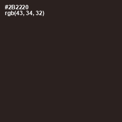 #2B2220 - Shark Color Image