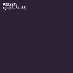 #2B2235 - Bleached Cedar Color Image