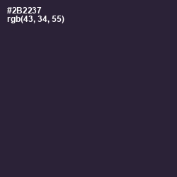 #2B2237 - Bleached Cedar Color Image