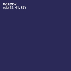 #2B2957 - Cloud Burst Color Image