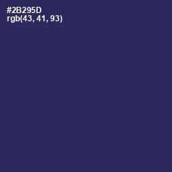 #2B295D - Cloud Burst Color Image