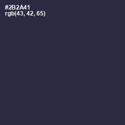#2B2A41 - Tuna Color Image