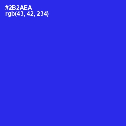 #2B2AEA - Blue Color Image