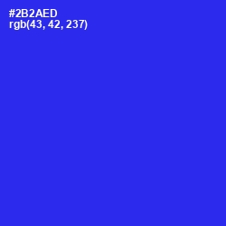 #2B2AED - Blue Color Image