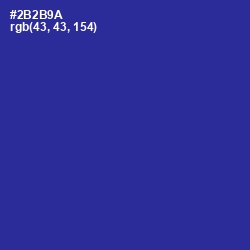 #2B2B9A - Jacksons Purple Color Image