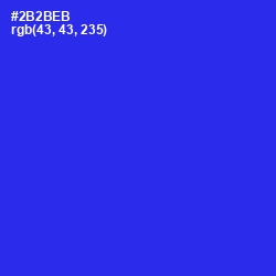 #2B2BEB - Blue Color Image