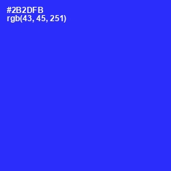 #2B2DFB - Blue Color Image