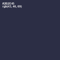 #2B2E45 - Tuna Color Image