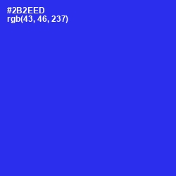 #2B2EED - Blue Color Image