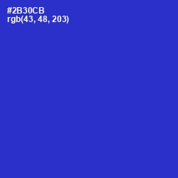 #2B30CB - Dark Blue Color Image