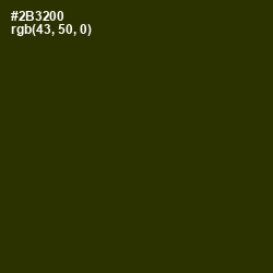 #2B3200 - Turtle Green Color Image