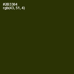 #2B3304 - Turtle Green Color Image