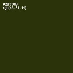 #2B330B - Turtle Green Color Image