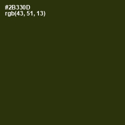 #2B330D - Turtle Green Color Image