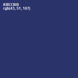 #2B336B - Rhino Color Image