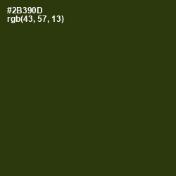 #2B390D - Turtle Green Color Image