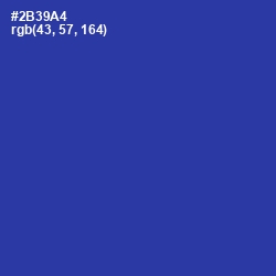 #2B39A4 - Governor Bay Color Image