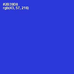 #2B39D8 - Dark Blue Color Image