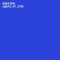#2B43DB - Mariner Color Image