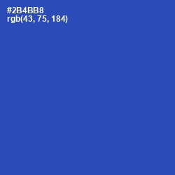 #2B4BB8 - Cerulean Blue Color Image