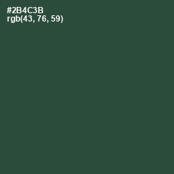 #2B4C3B - Lunar Green Color Image