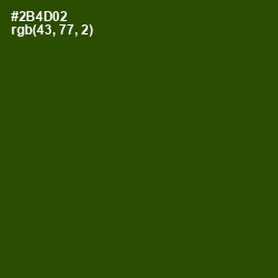 #2B4D02 - Green House Color Image