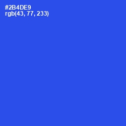 #2B4DE9 - Mariner Color Image